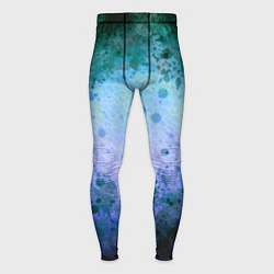 Мужские тайтсы Абстракция - blue-green acid