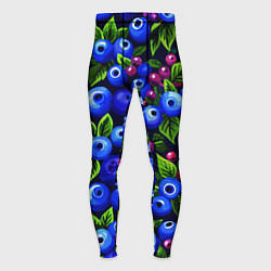 Тайтсы мужские Лесные ягоды орнамент - фруктовый дизайн паттерн, цвет: 3D-принт