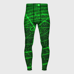 Тайтсы мужские Неоновый зеленый радар, цвет: 3D-принт