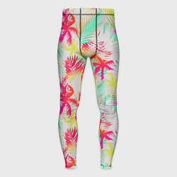 Мужские тайтсы Palm yellow pink