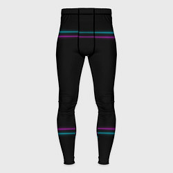 Тайтсы мужские Neon pink light blue, цвет: 3D-принт