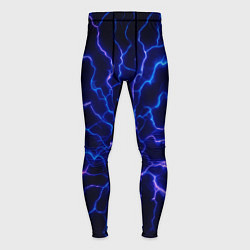 Тайтсы мужские Разряд молнии текстура, цвет: 3D-принт