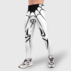 Тайтсы мужские Паук на белом - the web of Fate, цвет: 3D-принт — фото 2