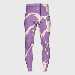 Тайтсы мужские Разломы на лиловом, цвет: 3D-принт