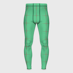 Мужские тайтсы Color green stripes