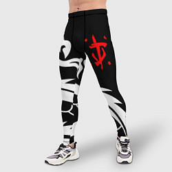 Тайтсы мужские Doom dragon steel, цвет: 3D-принт — фото 2