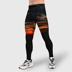 Тайтсы мужские Закат на плато, цвет: 3D-принт — фото 2