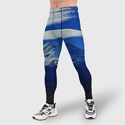 Тайтсы мужские Эльбрус с облаками, цвет: 3D-принт — фото 2