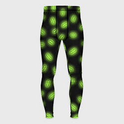 Тайтсы мужские Неоновые бактерии, цвет: 3D-принт