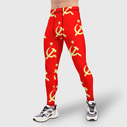 Тайтсы мужские Герб и молот, цвет: 3D-принт — фото 2