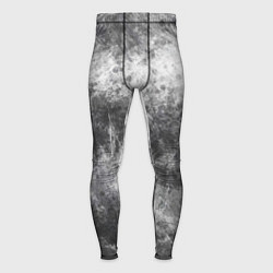 Мужские тайтсы Абстракция - black and white metal scuffs