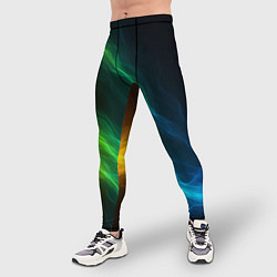 Тайтсы мужские Разноцветный огонь абстракция, цвет: 3D-принт — фото 2