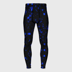 Тайтсы мужские Color blue khaki, цвет: 3D-принт