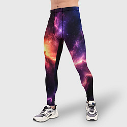 Тайтсы мужские Фантастические космические туманы, цвет: 3D-принт — фото 2