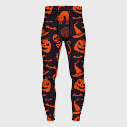 Тайтсы мужские Паттерн с символами праздника Хэллоуин, цвет: 3D-принт