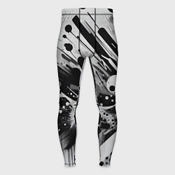 Тайтсы мужские Абстрактная экспрессивная композиция - киберпанк, цвет: 3D-принт