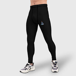 Тайтсы мужские Новогодняя сказка, цвет: 3D-принт — фото 2