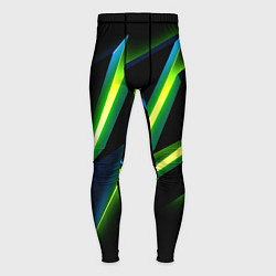 Тайтсы мужские Geometric neon, цвет: 3D-принт