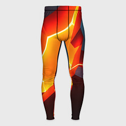 Тайтсы мужские Neon orange, цвет: 3D-принт
