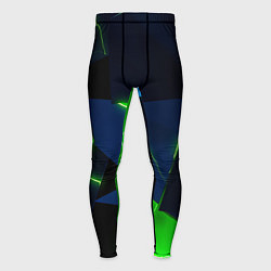 Мужские тайтсы Neon tile green