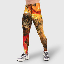 Тайтсы мужские Атмосфера Рождества, цвет: 3D-принт — фото 2