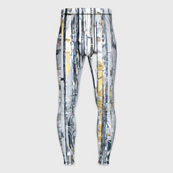 Тайтсы мужские Новогодний дождик, цвет: 3D-принт