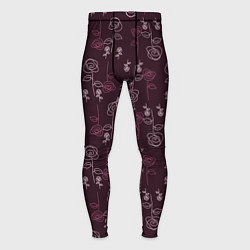 Мужские тайтсы Simple roses