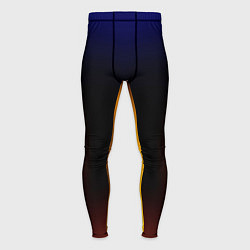 Тайтсы мужские Color black red blue, цвет: 3D-принт