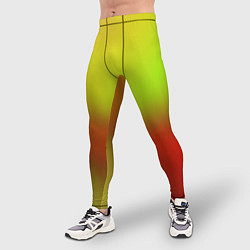Тайтсы мужские Color multicolored gradient, цвет: 3D-принт — фото 2