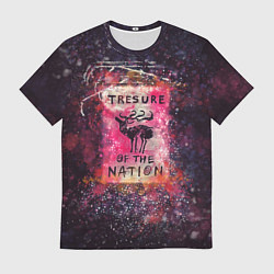 Футболка мужская Tresure of the nation(pink), цвет: 3D-принт