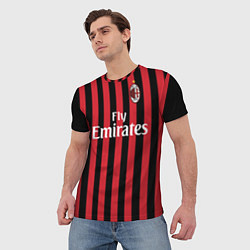 Футболка мужская Milan FC: Fly Emirates, цвет: 3D-принт — фото 2