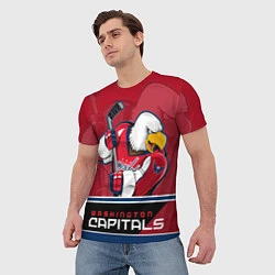 Футболка мужская Washington Capitals, цвет: 3D-принт — фото 2