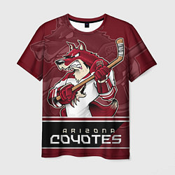 Футболка мужская Arizona Coyotes цвета 3D-принт — фото 1