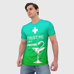 Футболка мужская Trust me, i'm a doctor, цвет: 3D-принт — фото 2