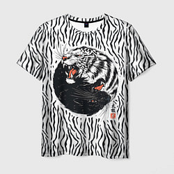 Футболка мужская Yin Yang Tigers, цвет: 3D-принт