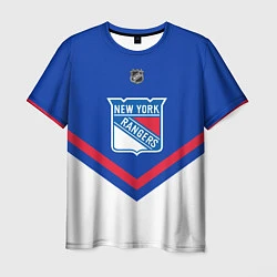 Футболка мужская NHL: New York Rangers, цвет: 3D-принт