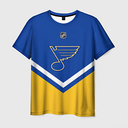 Футболка мужская NHL: St. Louis Blues, цвет: 3D-принт