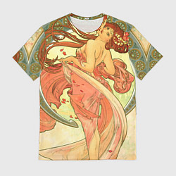 Футболка мужская Alphonse Maria Mucha, цвет: 3D-принт