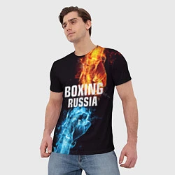 Футболка мужская Boxing Russia, цвет: 3D-принт — фото 2
