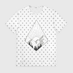 Футболка мужская Восход солнца, цвет: 3D-принт