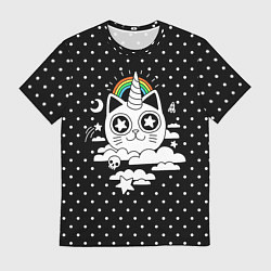 Футболка мужская Магический котик, цвет: 3D-принт