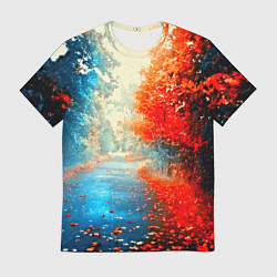Футболка мужская Дорога, цвет: 3D-принт