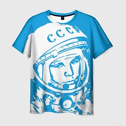 Футболка мужская Гагарин: CCCP, цвет: 3D-принт