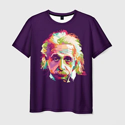 Футболка мужская Альберт Эйнштейн: Арт, цвет: 3D-принт