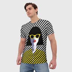 Футболка мужская Pop art girl, цвет: 3D-принт — фото 2