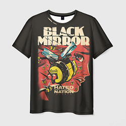 Футболка мужская Black Mirror: Nated Nation цвета 3D-принт — фото 1