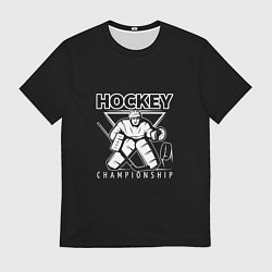 Футболка мужская Hockey Championship, цвет: 3D-принт