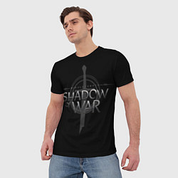 Футболка мужская Shadow of War, цвет: 3D-принт — фото 2