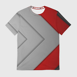 Футболка мужская Gray arrows, цвет: 3D-принт