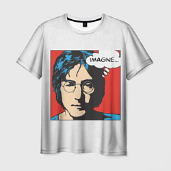 Футболка мужская John Lennon: Imagine, цвет: 3D-принт